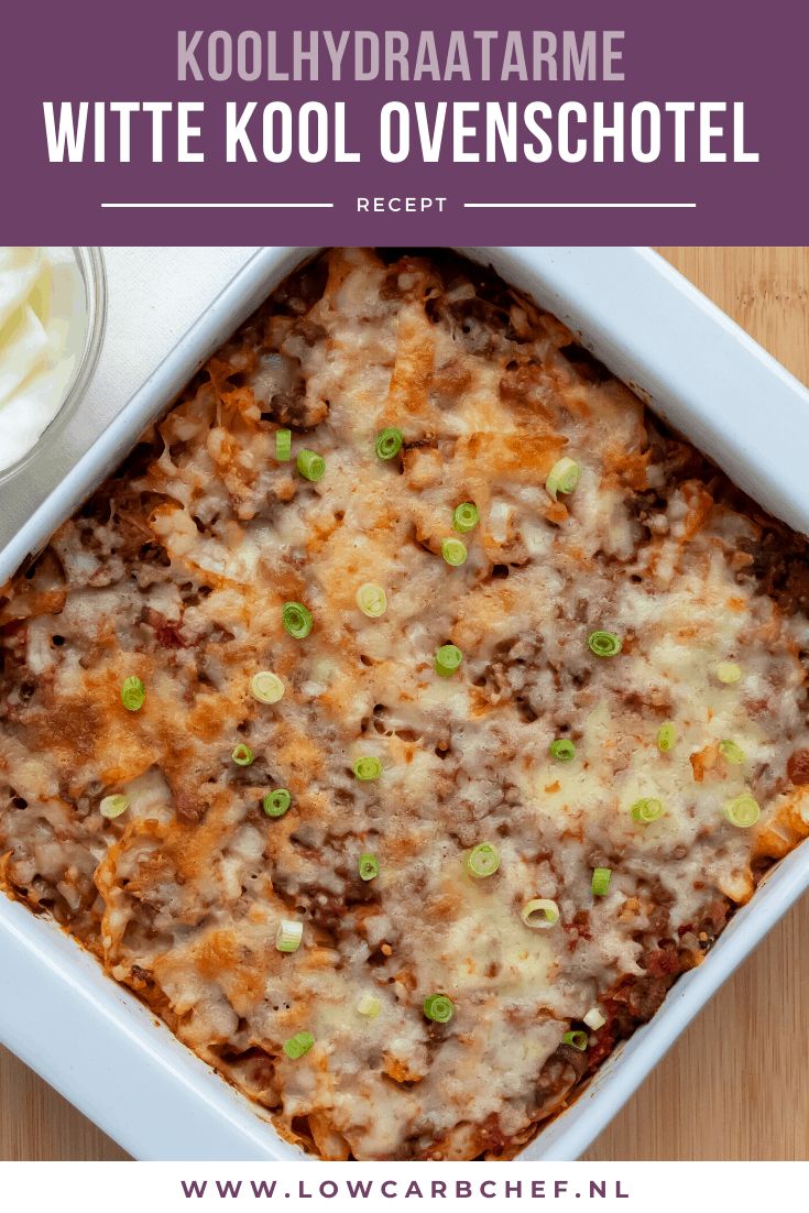 Ovenschotel met witte kool en gehakt | Recept | Koolhydraatarm eten