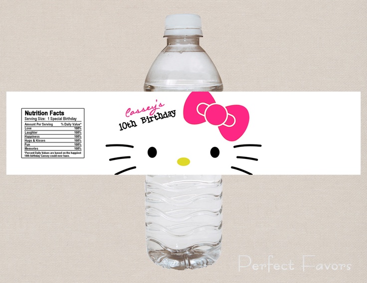 Nerd Hello Kitty Water Bottle Label. | Hello kitty water bottle, Hello kitty themes, Hello kitty ...