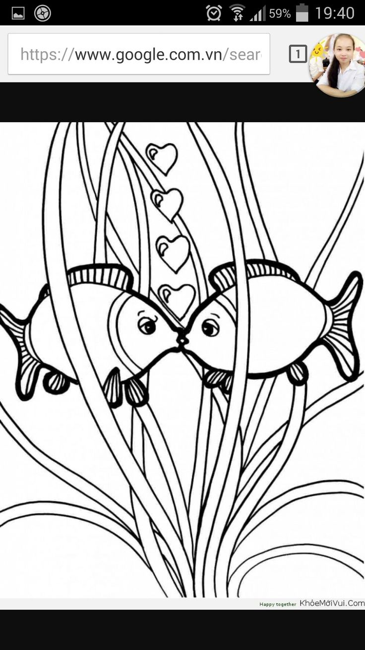 Pin by Nguyễn Linh on mầm non | Online coloring pages, Fish coloring