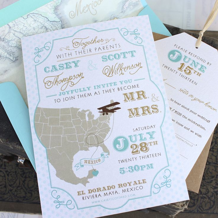 218 Best Wedding Stationery Images On Pinterest Travel Wedding Invitation