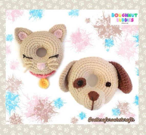 CROCHET PATTERN Doughnut Buddy Bunny PDF Crochet Pattern with instant download