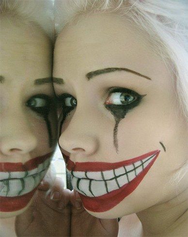 20 schrecklichste und einfachste Makeup für Halloween #AugenMakeup #Frisuren #...