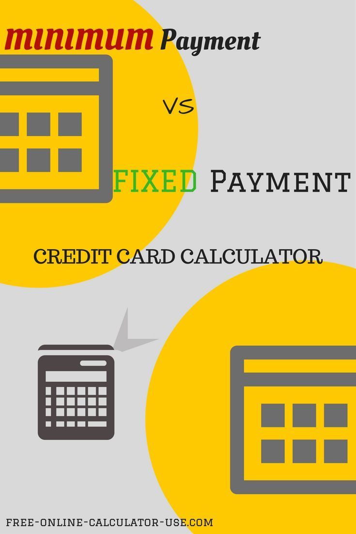 fixed vs minimum payment credit card calculator compare pay down credit card calculator