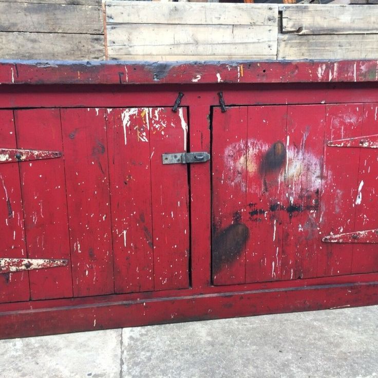 Vintage Red Paint Weathered Distressed Furniture Staining Wood Vintage Red Paint Weathered, How To Get Paint Splatter Off Furniture