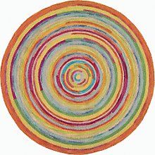 15 Best Round Rugs Images On Pinterest Circular Area Thick Textures And Bright Colors Make This Round Rug Concentric Squares Plush Cheerful