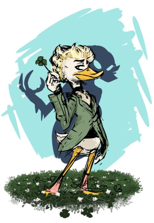 Gladstone Gander Original Watercolor Canvas Painting