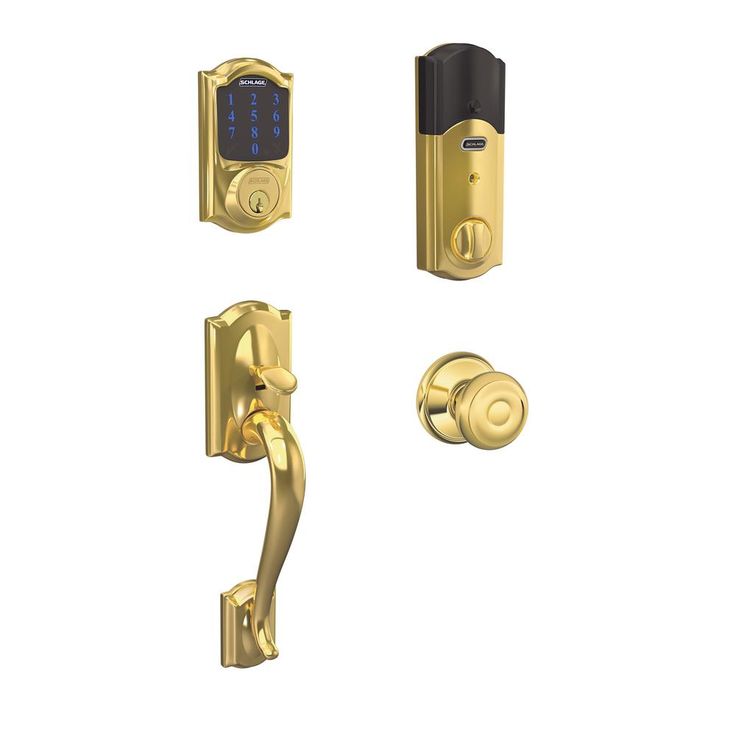 Camelot Front Entry Handle Georgian Interior Knob Satin Nickel FE285 CAM 619 GEO