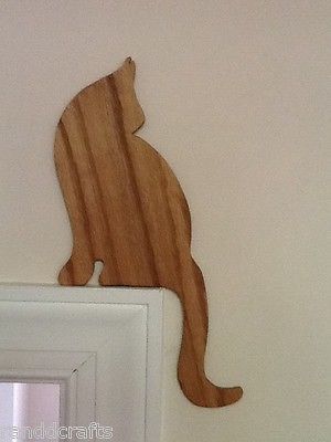 CAT DECOR, Cat silhouettes, door or window trim toppers 