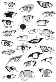 how to draw naruto characters eyes - Google Search | Anime eye ...