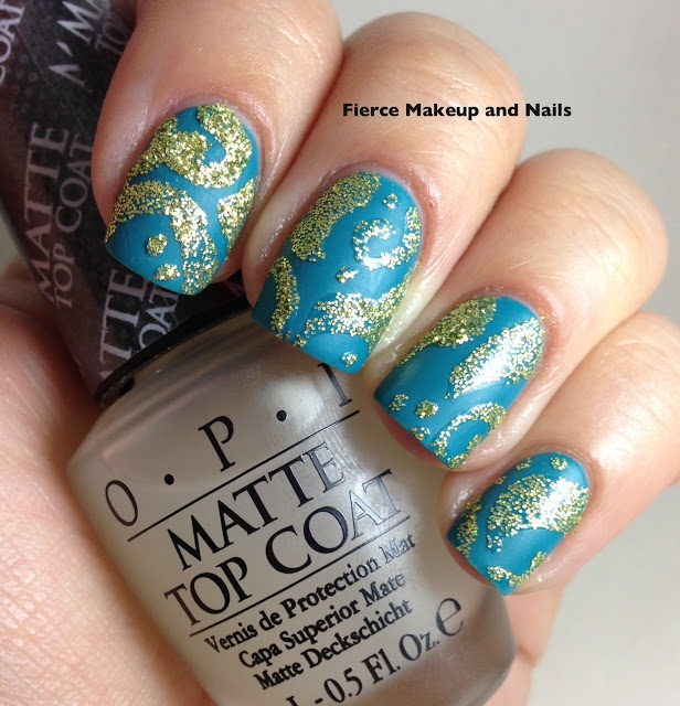 118 Best Nails Glitter Ideas Images On Pinterest Pretty Matte Topper With Swirls Of Glue Lied And Loose Glitter Sprinkled Over The That Are