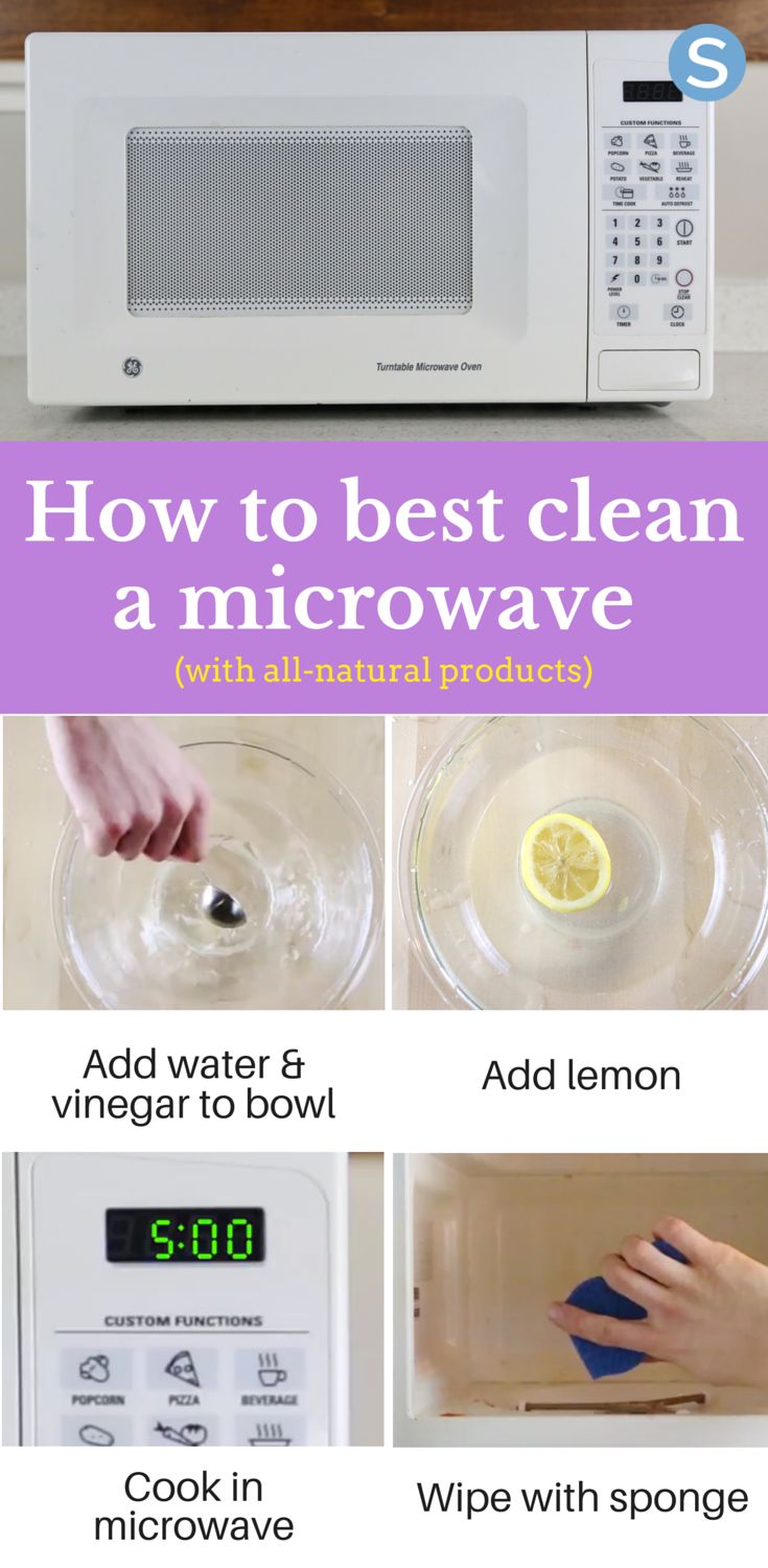 137 Best Cleaning And Organization Tips Images On Pinterest The Best Way To Clean A Microwave With All Natural Products
