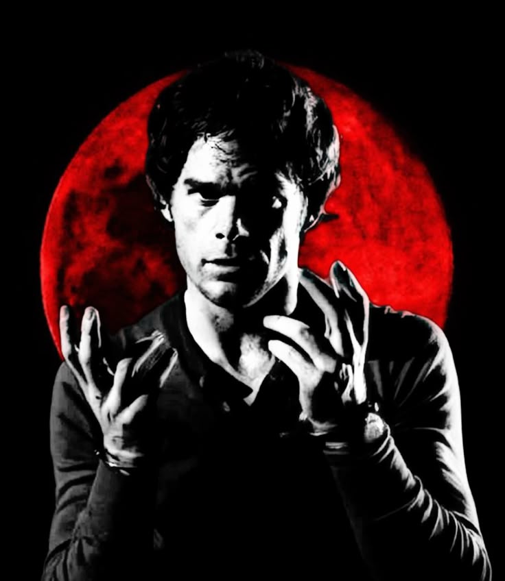 Dexter morgan, pfp, red , black, white | Dexter morgan, Dexter, Dexter