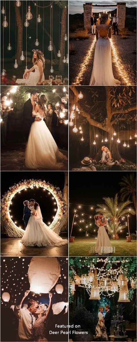 Romantische rustikale Land Licht Hochzeit Foto #Hochzeiten #Hochzeitsideen #Hoch...