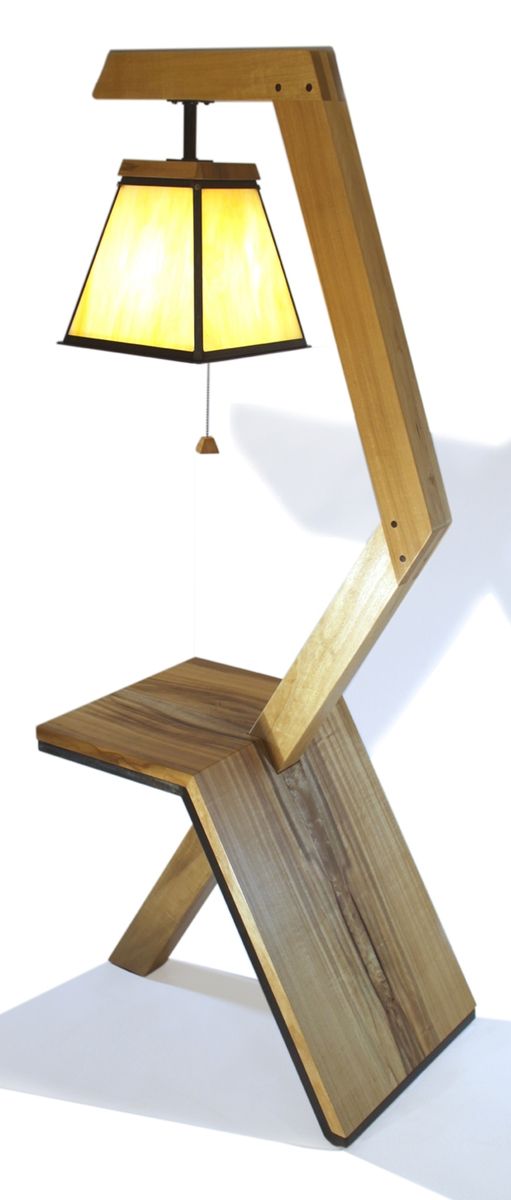 388 Best Lamps Images On Pinterest Wood, Lamp Light And Lighting Custom handcrafted floor lamp with built-in side table - 388 Best Lamps Images On Pinterest Wood, Lamp Light And Lighting