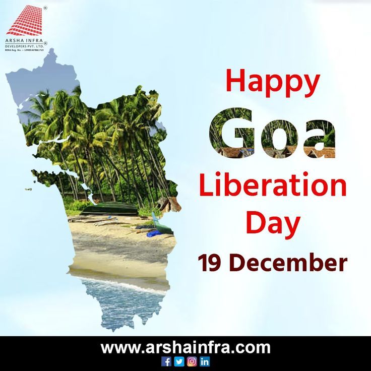 there is a poster with the words happy goa liberation day on it's side