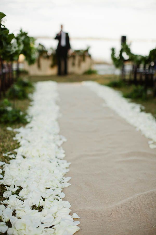 Top 25 Best Burlap Aisle Runners Ideas On Pinterest Wedding Find This Pin And More On Wedding Flowers Burlap Rose Petal Aisle Runner