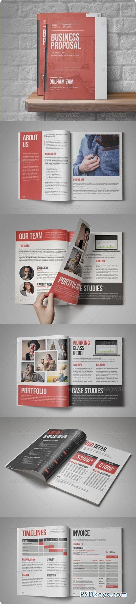 business proposal template design