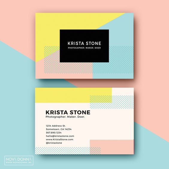 business card template design