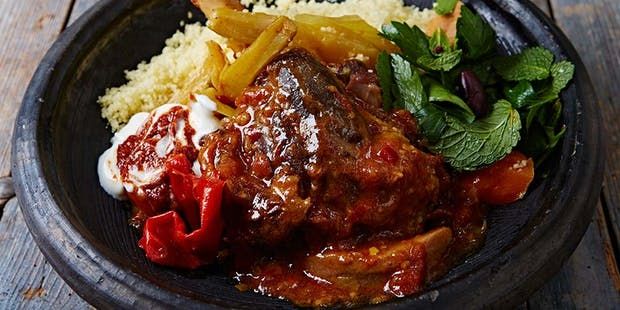 Jamie Oliver Slow Cooked Lamb Shank Tagine recipe l Man Pleasing Meals | The Recipe Critic | Slow cooker ribs