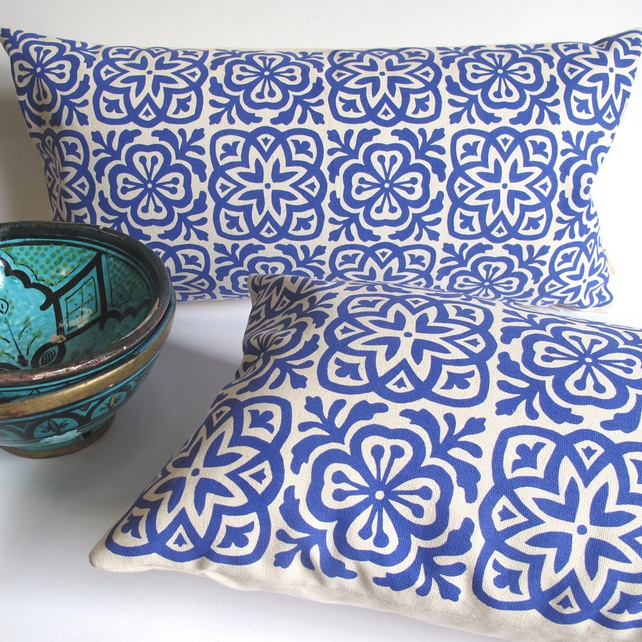 125 Best Moroccan Turkish Inspiration Images On Pinterest Moroccan Tile Screen Printed Cushions