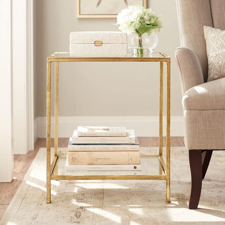 Pin On Fourth Street Decor Pin On Fourth Street Decor, Square Glass End Table Gold