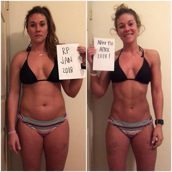 Antes e depois da dieta cetogenica