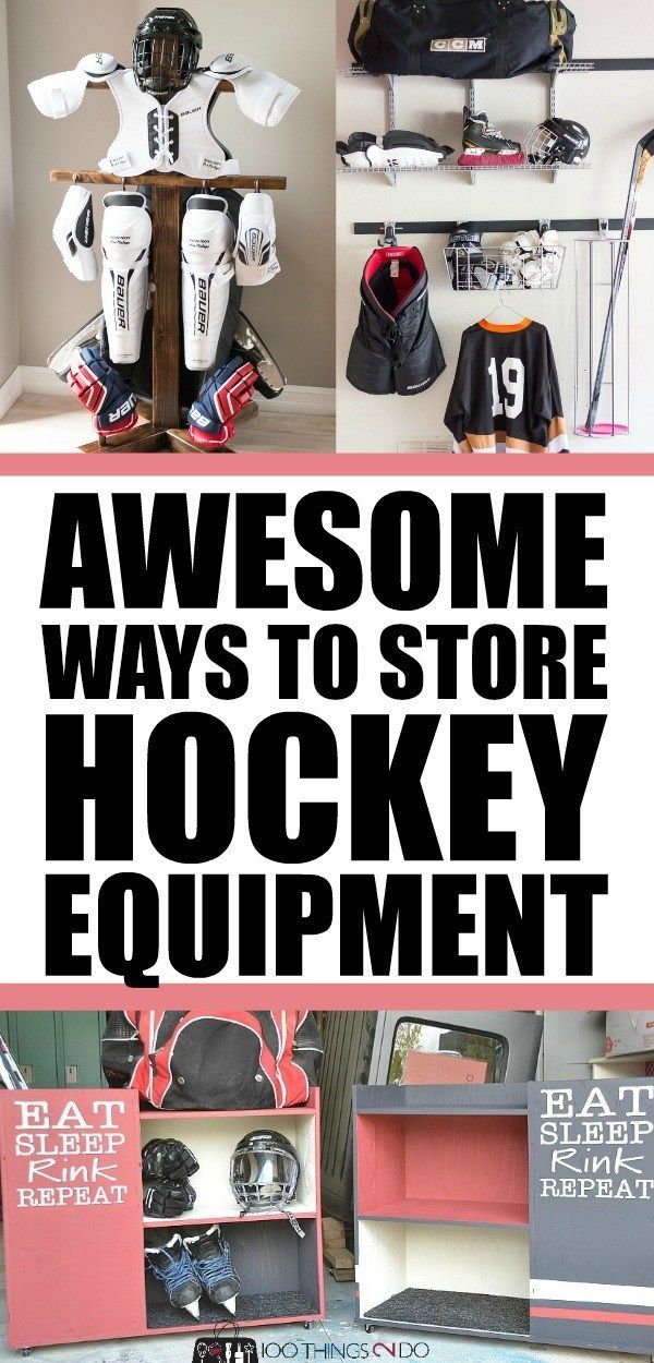 Awesome Hockey Equipment Storage Ideas Hockey Equipment Hockey Equipment Storage Equipment Storage