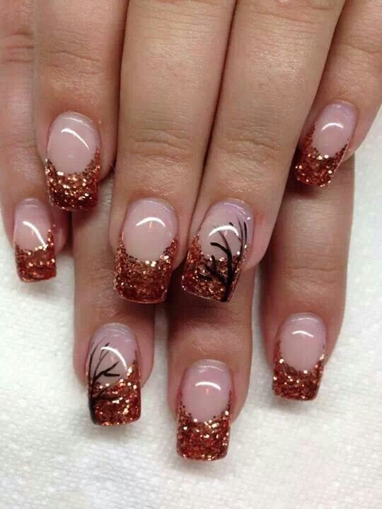 18 Best Nails Images On Pinterest Glitter Nails, Make Up And Gel Copper - Black - Glitter - Nail designs - 18 Best Nails Images On Pinterest Glitter Nails, Make Up And Gel