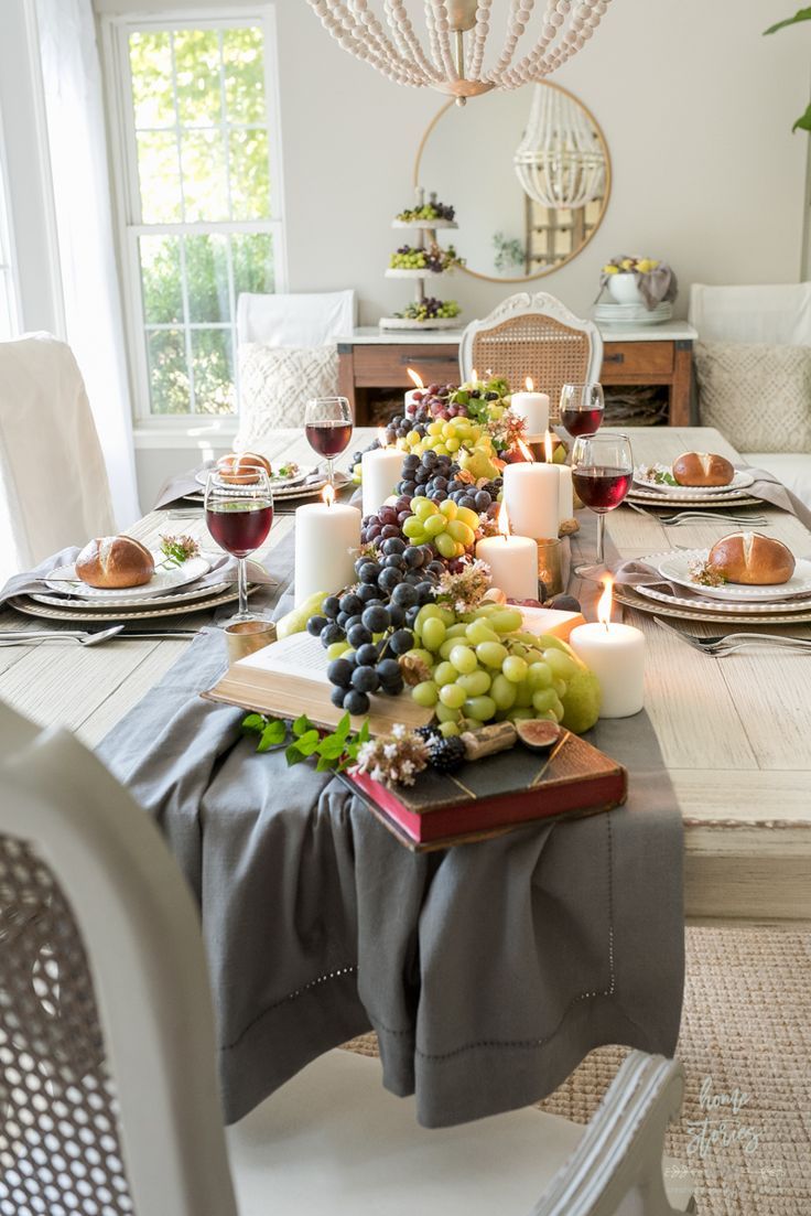Beautiful And Bountiful Early Fall Tablescape Thanksgiving Table Centerpieces Fall Dining Table Fall Dining Table Decor