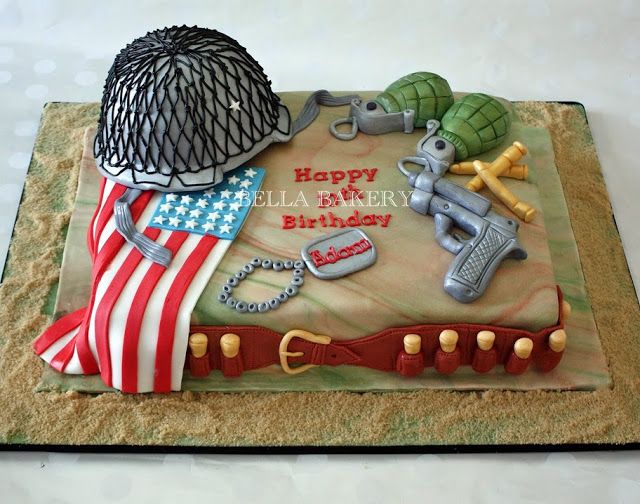 Birthday Army Cake Birthday Army Cake