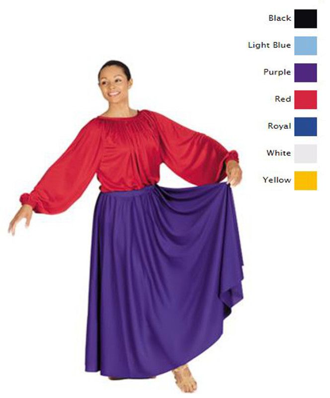 NWT Praise Skirt FloorLength Red Full Circle and half ruffled hem Womens Plus NWT Praise Skirt FloorLength Red Full Circle and half ruffled hem Womens Plus