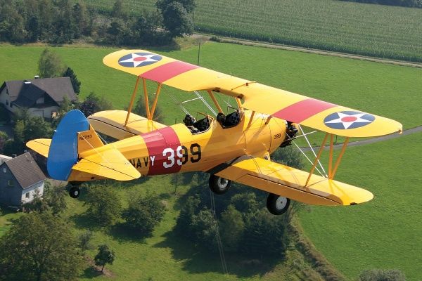 Taken Out Of The Front Seat A Bucker 131 Jungmann Over Betzdorf Kirchen Area Taken Out Of The Front Seat A Bucker 131 Jungmann Over Betzdorf Kirchen Area