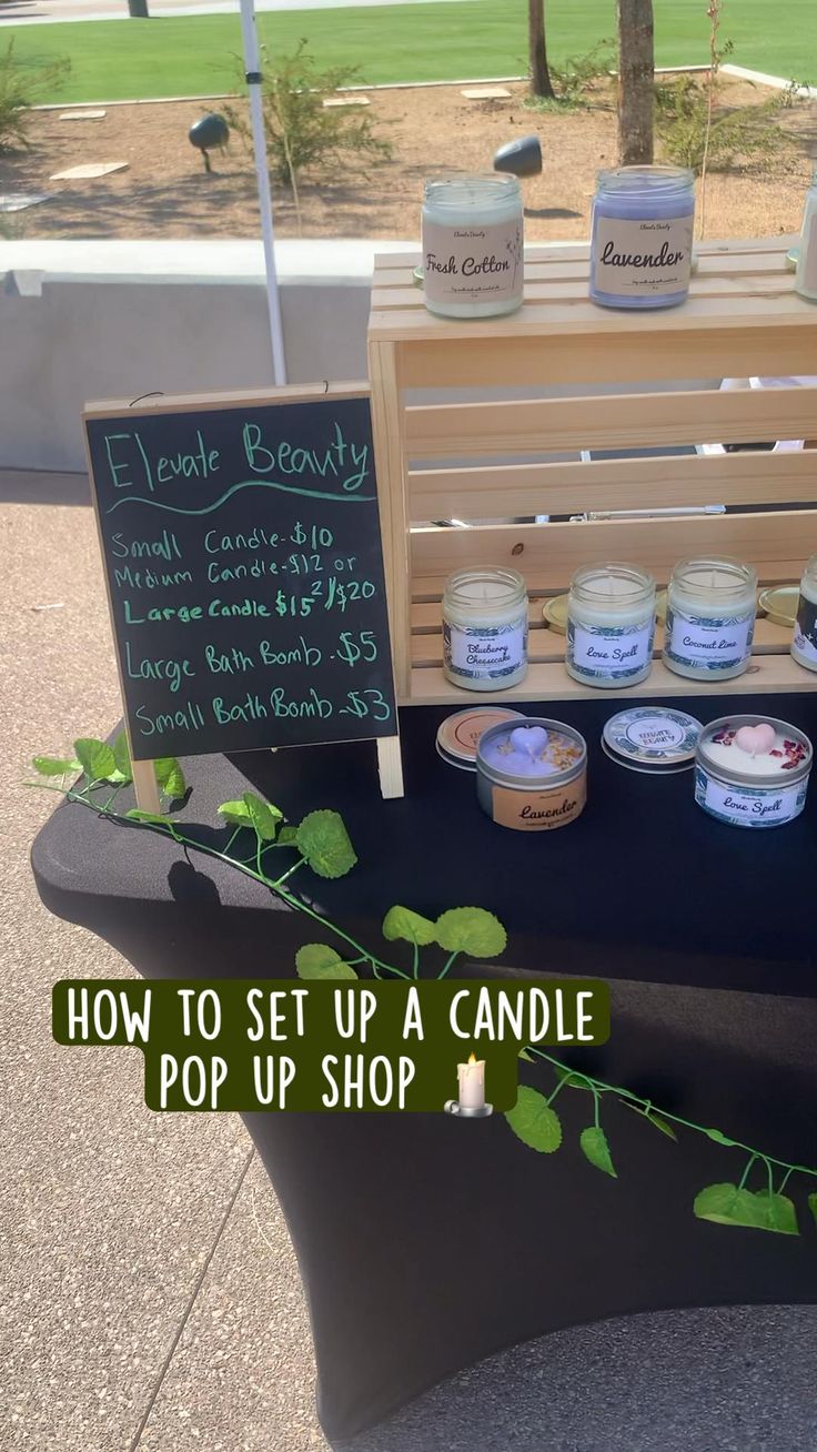 How To Set Up For A Candle Pop Up Shop Candles Pop Up Shop Diy How To Set Up For A Candle Pop Up Shop Candles Pop Up Shop Diy