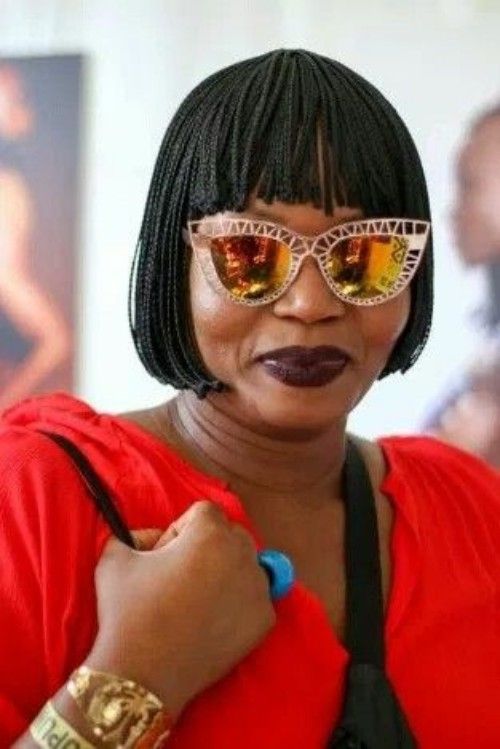 Short Box Braids Bob with Bangs | Penteados com trança, Cabelo, Penteados
