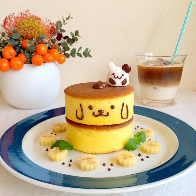 ポムポムプリンのパンケーキ Yummy Food Cafe Food Luxury Food ポムポムプリンのパンケーキ Yummy Food Cafe Food Luxury Food