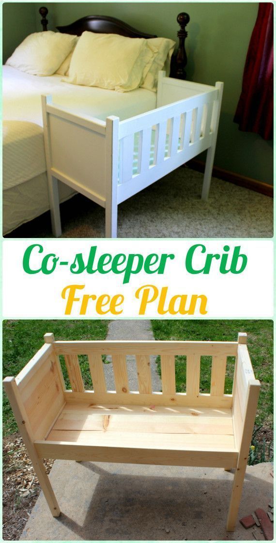 DIY Co-sleeper Crib Instruction - DIY Baby Crib Projects [Fr... #instruction #p...