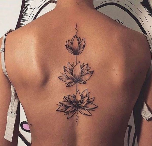 40 Spine Tattoo Ideas for Women  Art and Design  Flower tattoo Tattoos  Flower tattoo designs