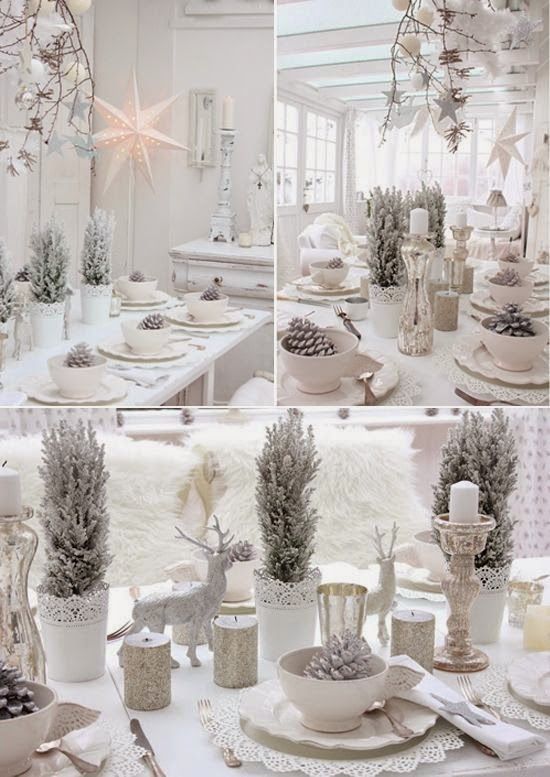 SCANDIMAGDECO Le Blog: Inspirations tables de noël - table of christmas