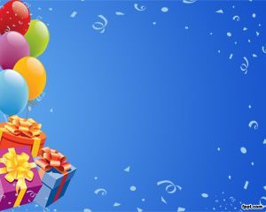 happy birthday background blue