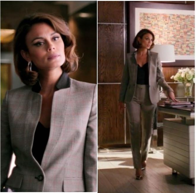 Crystal Flores Nathalie Kelley Wears This Grey Suit In Dynasty 01x13 Nothing But Trouble Dynasty Outfits Fashion Tv Fashion Crystal Flores Nathalie Kelley Wears This Grey Suit In Dynasty 01x13 Nothing But Trouble Dynasty Outfits Fashion Tv Fashion