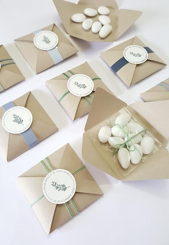 Scatoline per confetti bomboniere carta kraft / country Etsy jpg (570x825)
