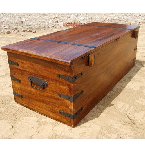 22 Best Pirate Chest Images On Pinterest Wooden Wood Large Solid Wood Storage Box Trunk Chest Coffee Table W Wrought Iron Hardware 549 99