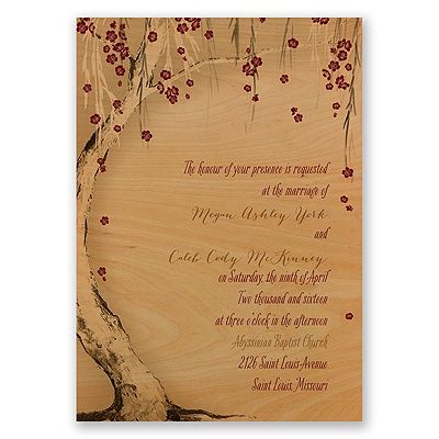 real wood wedding invitations wording 10 best willow tree images on invitation ideas real wood wedding invitations wording 10 best willow tree images on invitation ideas