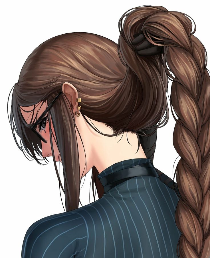 Anime female long hair
