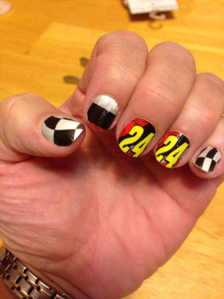 27 Best Nascar Nails Images On Pinterest Nascar Nails, Manicures Nascar Jeff Gordon inspired jamberry nail wraps. Http://jazzbell772.jamberrynails. - 27 Best Nascar Nails Images On Pinterest Nascar Nails, Manicures