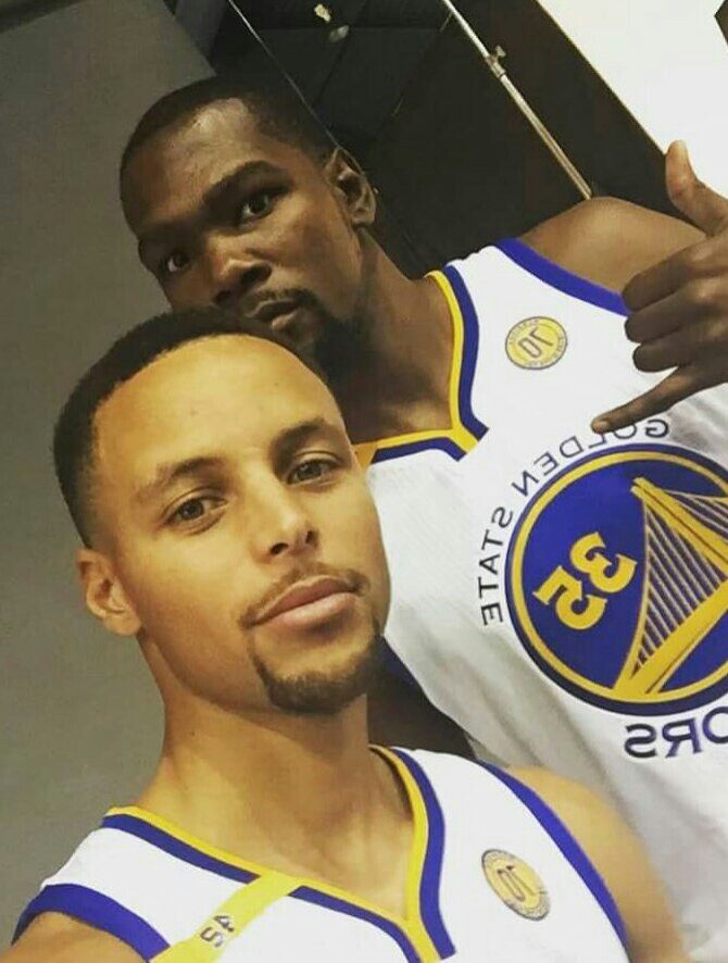 Stephen Curry and Kevin Durant #2016MediaDay