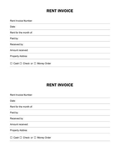rent receipts for tax purposes