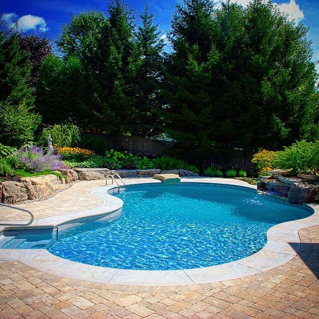 1245 best really cool pools images on Pinterest | Natural ... 1245 best really cool pools images on Pinterest | Natural ... on Backyard Inground Pool Landscaping Ideas id=47628