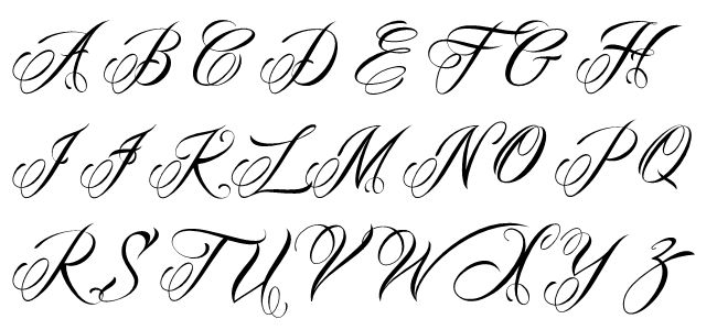 Handwriting - Lettering alphabet, Tattoo alphabet, Initial tattoo