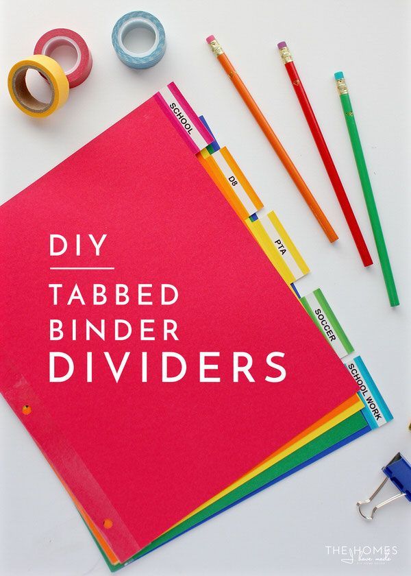 organize this back to school paperwork binder dividers tabbed dividers for a binder
